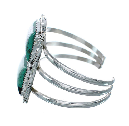 Navajo Kingman Turquoise Sterling Silver Cuff Bracelet X10704